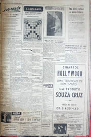 Página do jornal Unitário de junho de 1952