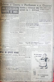 Página do jornal Unitário de junho de 1952