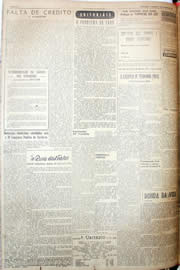 Página do jornal Unitário de junho de 1952