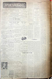 Página do jornal Unitário de junho de 1952