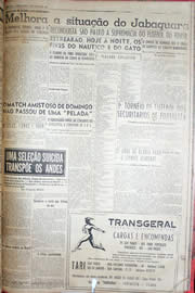Página do jornal Unitário de junho de 1952