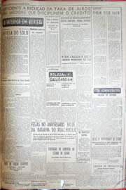 Página do jornal Unitário de junho de 1952