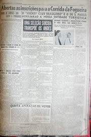 Página do jornal Unitário de junho de 1952