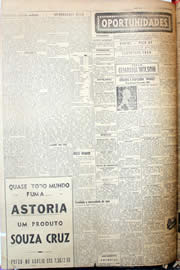 Página do jornal Unitário de junho de 1952