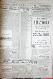 Página do jornal Unitário de junho de 1952