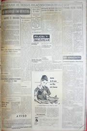 Página do jornal Unitário de junho de 1952