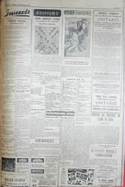 Página do jornal Unitário de junho de 1952