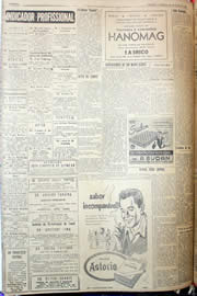 Página do jornal Unitário de junho de 1952