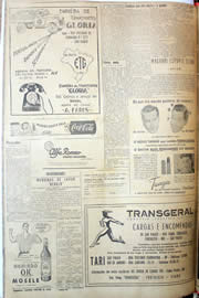 Página do jornal Unitário de junho de 1952