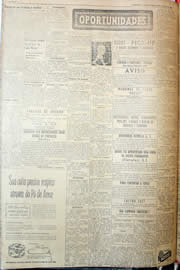 Página do jornal Unitário de junho de 1952