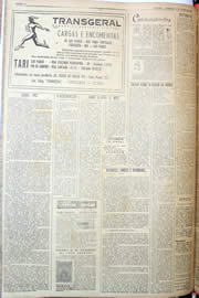 Página do jornal Unitário de junho de 1952