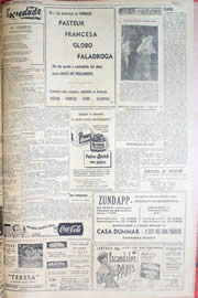 Página do jornal Unitário de junho de 1952