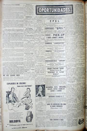 Página do jornal Unitário de julho de 1952