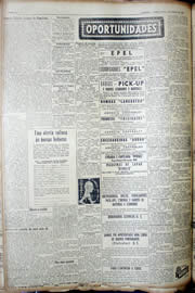 Página do jornal Unitário de julho de 1952
