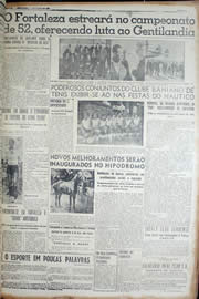 Página do jornal Unitário de julho de 1952