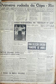 Página do jornal Unitário de julho de 1952