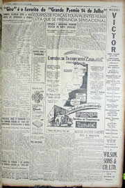 Página do jornal Unitário de julho de 1952