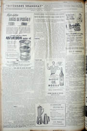 Página do jornal Unitário de julho de 1952