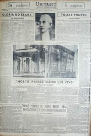 Página do jornal Unitário de julho de 1952