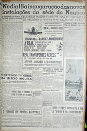 Página do jornal Unitário de julho de 1952