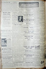 Página do jornal Unitário de julho de 1952