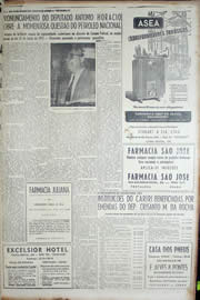 Página do jornal Unitário de julho de 1952