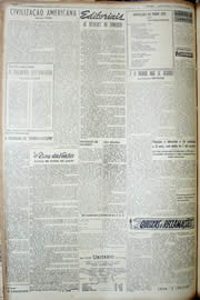 Página do jornal Unitário de julho de 1952