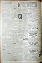Página do jornal Unitário de julho de 1952