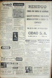 Página do jornal Unitário de julho de 1952