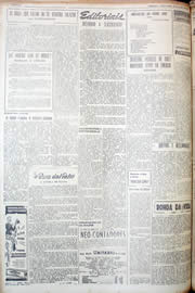 Página do jornal Unitário de julho de 1952