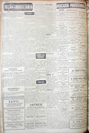 Página do jornal Unitário de julho de 1952