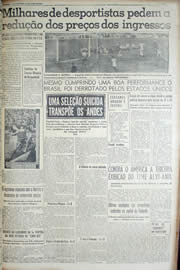 Página do jornal Unitário de julho de 1952