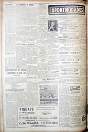 Página do jornal Unitário de julho de 1952