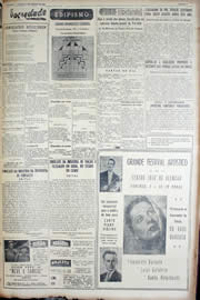 Página do jornal Unitário de agosto de 1952