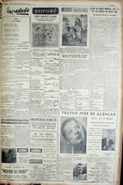 Página do jornal Unitário de agosto de 1952