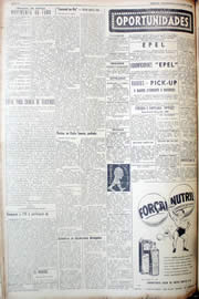 Página do jornal Unitário de agosto de 1952