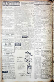 Página do jornal Unitário de agosto de 1952