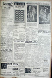 Página do jornal Unitário de agosto de 1952