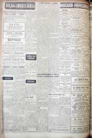 Página do jornal Unitário de agosto de 1952