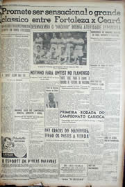 Página do jornal Unitário de agosto de 1952