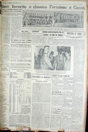 Página do jornal Unitário de agosto de 1952