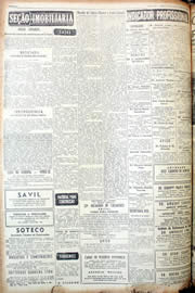 Página do jornal Unitário de agosto de 1952