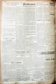Página do jornal Unitário de agosto de 1952