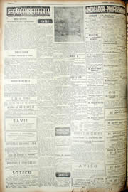Página do jornal Unitário de agosto de 1952
