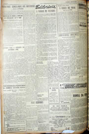 Página do jornal Unitário de agosto de 1952