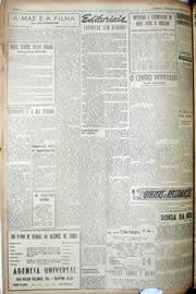 Página do jornal Unitário de agosto de 1952