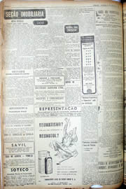 Página do jornal Unitário de agosto de 1952