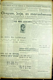 Página do jornal Unitário de janeiro de 1954