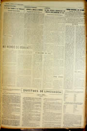 Página do jornal Unitário de janeiro de 1954