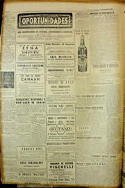 Página do jornal Unitário de janeiro de 1954